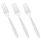 Smarty Had A Party White Plastic Disposable Forks (1000 Forks), 1000PK 420F-WH-CASE - alternate 2
